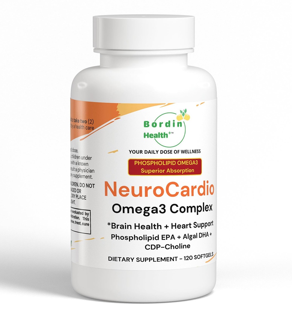 Omega3 Complex, Elite Phospholipid Omega-3 with Algal DHA, CDP-Choline and Astaxanthin, Doctor Developed Brain and Heart Support, Non-GMO, Superior Absorption, 120 Softgels, 2 Month Supply