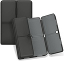 FYY Daily Pill Organizer, 7 Karşılaştırmalar Portre Pill Case Travel Pill Organizer, [Folding Design] Pill Box for Purse Pocket to Hold Vitamins,Cod Liver Oil,Supplements and Drug-Clear Black