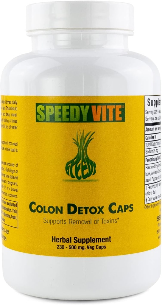 Kolon Detox Toxins Doğal Yokluğu* Organik, Charcoal Psyllium Tohum & Husk Flax Tohum Apple Fiber / Pectin Terpery Elm Fennel- Toz 230 Veg Caps