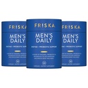 FRISKA Men's Daily Digestive Enzyme ve Probiyotiks Supplement, Natural Support for Male Digestive Health, Bloating, Gas, Indigestion Relief, Supports Gut Health, Lactase ve B-Vitamins, 90 Capsules