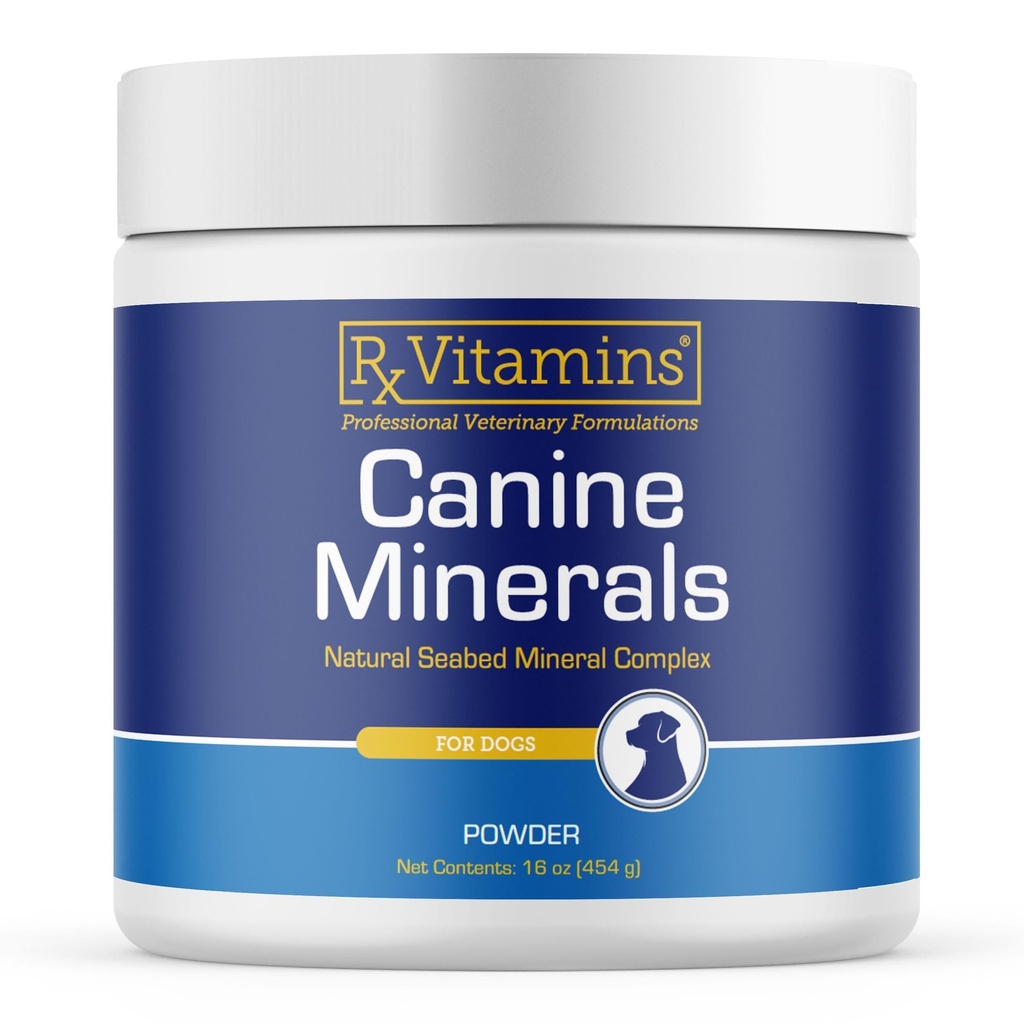 Rx Vitaminleri Mineralleri - Köpekler için Temel Mineraller - Kalsiyum, Magnezyum Demir Tamam, K9 için Kemik ve Ortak Supplement, Immune Support - 16oz