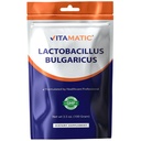 Vitamatic Lactobacillus Bulgaricus Probiyotik Toz - Digestive Health Support - 100 Gram (3.5 OZ) - 100 Hizmet