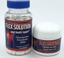 Flex Solution Venom Dietary Supplement - Glucosamine Turmeric Blend, Improves Joint Health, Mobility and Comfort Supplement - Extra Strength Pills - Natural Health Complex – 60 Capsules & 4oz Cream