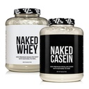 NAKED Grass Fed Protein Paketi: 5LB Unflavored Whey ve 5LB Unflavored Casein
