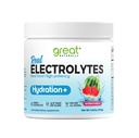 Elektrolytes Toz Hydration | Real Food High potency | Watermelon 30 Servisler | High potency Electrolyte toz | Hydration drink mix | Electrolyte Supplement with P properties Magnezyumul