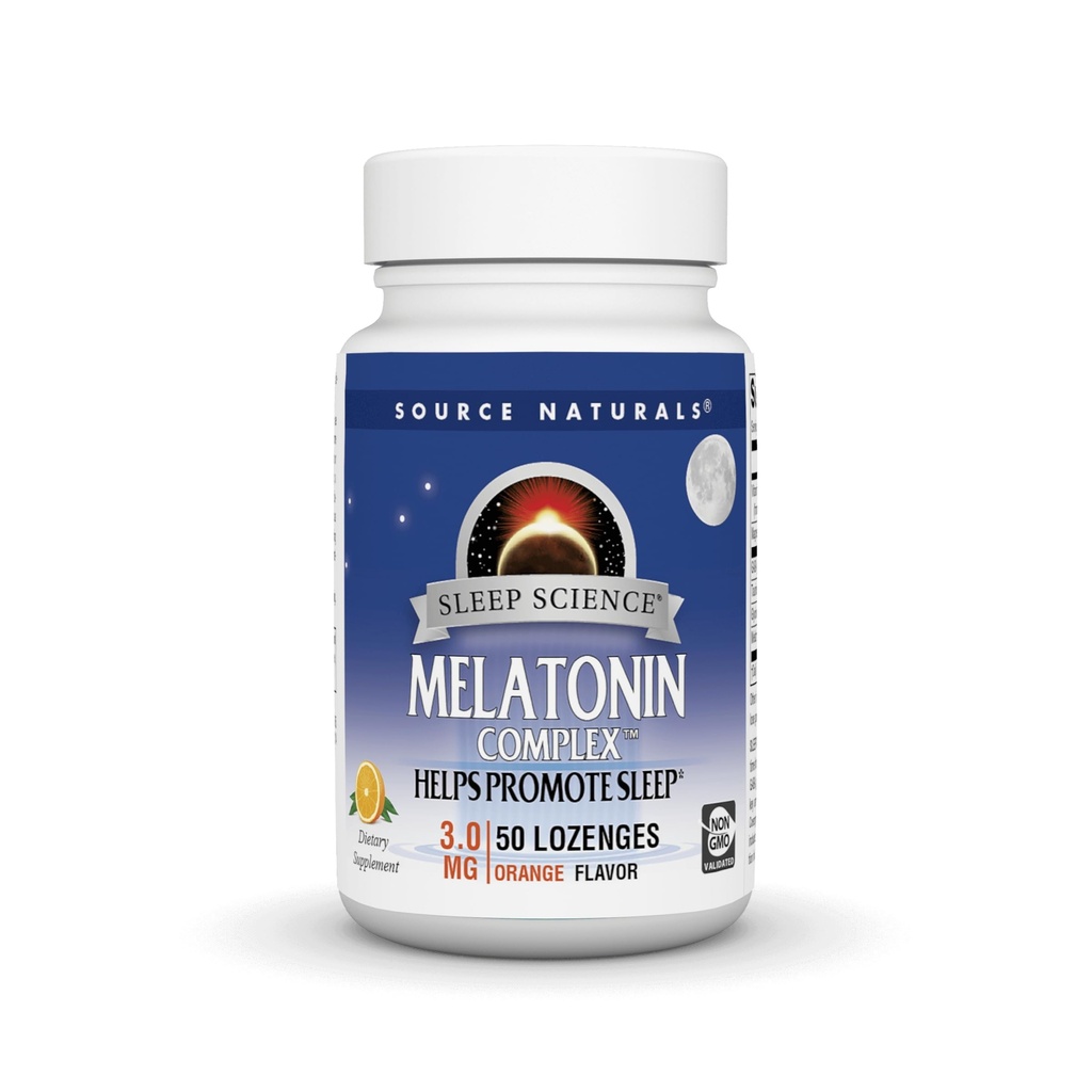 Source Naturals Melatonin Complex - 50 Orange Flavored Lozenges