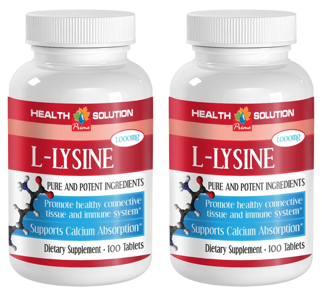 Lysine capsules - L-LYSINE 1000MG - improve immunity, lysine supplement organic, l-lysine powder for humans, designs for sport supplements, energy pills no caffeine focus energy pills 2 Bot 200 Tabs