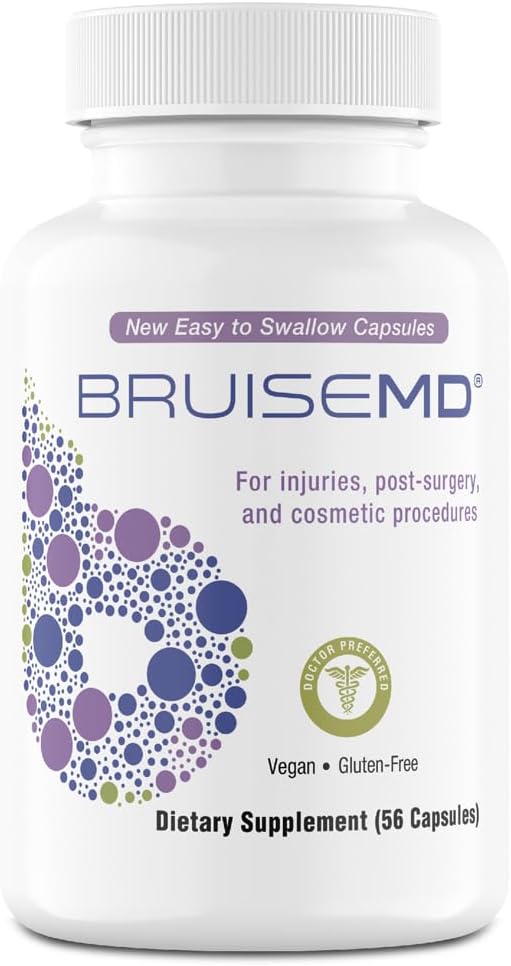 Arnica 1000 mg ve Bromelain 500 mg 2,400GDU/g Supplement for Bruising and Swelling, Easy to Swallow Capsules (14-Day Supply) - Gelişmiş Bruise Tedavisi Formula