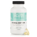 O-Mega-Zen3 +EPA Vegan Omega 3 Supplement - Fish Oil Alternative - Premium Marine Algal Temel Omega-3 DHA ve EPA Fatty Asits - Carrageenan Free - 120 Softgels