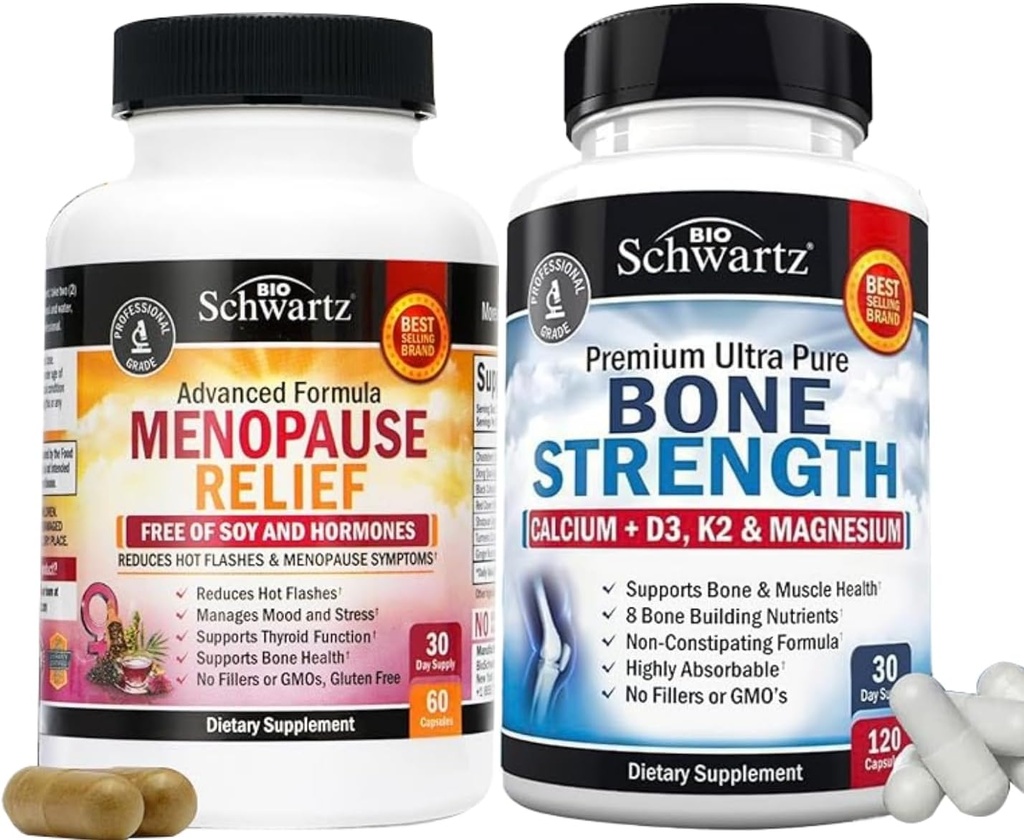 BioSchwartz Advanced Strength Pre and Probiyotiks Supplement with Digestive Enzymes (2 Ay Supply) Plus Vitamin B Kompleksi C (2 Ay Supply)