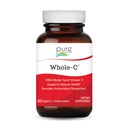 PURE ESSENCE LABS Whole-C Whole Food Vitamin C - En İyi Immune Desteği - Organik & Doğa Vitaminleri - Immunity ATM & Diyet Supplements (30 Tabletler)