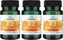Swanson Vitamin K2 (Menaquinone-7) - Vitamin Supplement Supporting Cardiovascular ve Bone Health - Japon Natto'dan Regulateba'ya yardım etmek için - (30 Softgels, 100mcg Her) (3 Pack)