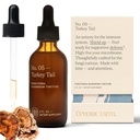 Türkiye Tail Mushroom Extract - Double Extracted Fruitbody Mushroom Tincture | Immunity ATM, Yönetme Inflammation, Soothes Aches, Sağlıklı Digestive Function, Antioksis (60 Hizmet)