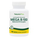 Doğalar Plus Mega B-100 Kompleksi - 90 Sustained Release Vejetaryen Tabletler - Enerji & Beyin Takdirleri - Gluten Ücretsiz - 90 Hizmetler