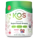 KOS Organik Superfood Greens Toz - Prebiyotik Fiber, Supergreens ve Adaptogens - USDA sertifikalı Organik, GMP sertifikalı Bir Tesiste Yaptı - 28 Hizmetler Berry