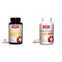 Jarrow Formulas Methyl B-12 1000 mcg & Methyl Folate 400 mcg Chewable Tablets and Methyl Folate 400 mcg Veggie Capsules Bundle for Cellular Energy, Cardiovascular and Neurologic Support