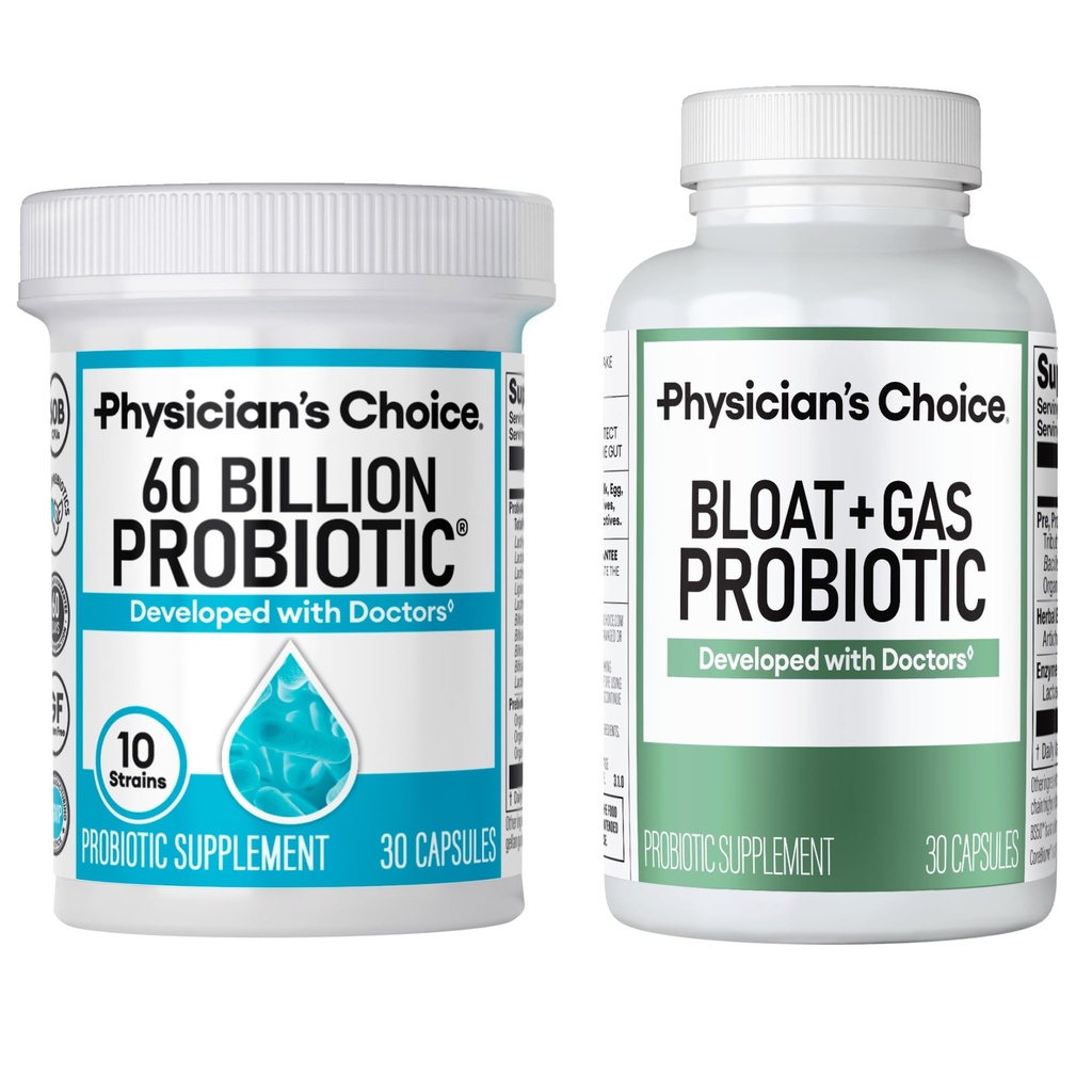 Doktor CHOICE Bloat & Gas Probiyotik 30ct + 60 Milyar Probiyotik 30ct - Digestive Wellness Sche