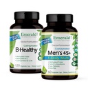 EMERALD LABS Sche with Bhealth (120 Veg Caps) & Men's 45+ 1-Daily Multi (60 Veg Caps) - Vegan B Kompleksi B Kompleksi B Vitamini - Erkeklerin CoQ10 ile Çok Vitamini, Lycopene & More
