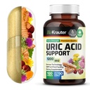 BIO KRAUTER Uric Acid Support Capsules 1200 mg Mix - 100 Count - Kidney Supplement w /Tart Cherry 10:1 Ekstra - Süt Butle & Turmeric
