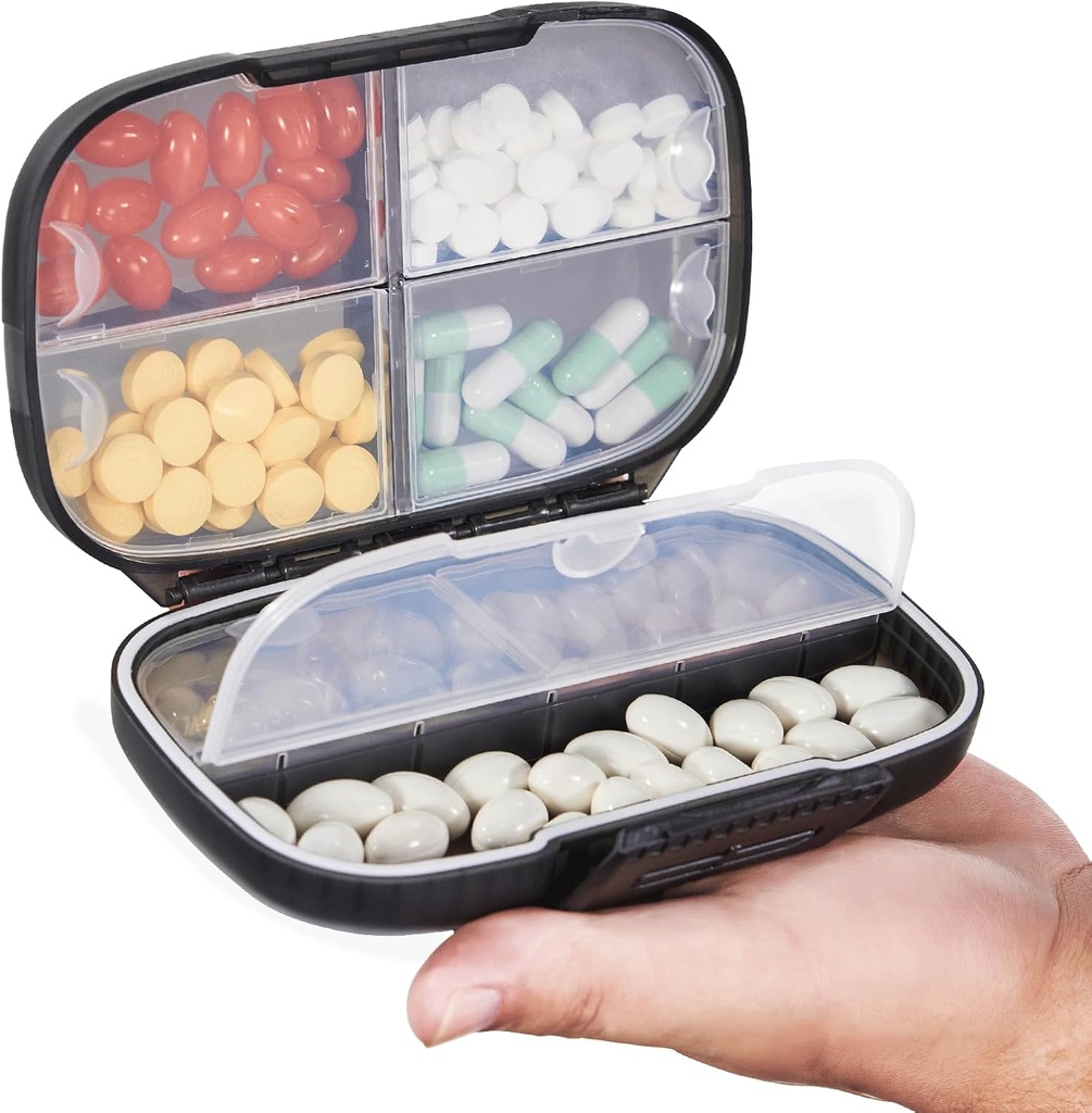 Sukuos Seyahat Pill, Double Lock ile haftalık olarak, Portatif Pill Box ile Büyük 7 Karşılaştırmalı, Havali Günlük Tıp Davası, Vitaminler/Fish Oils /Supplements/Fish Oils /Supplements /