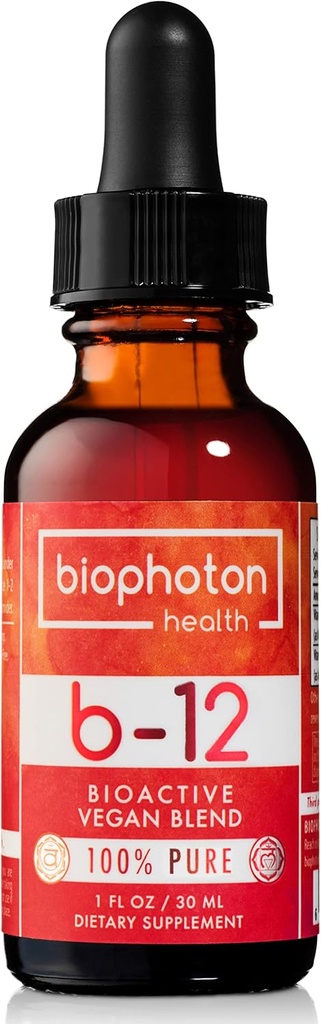 Liposomal Vitamin B12 Sıvı Tamam - Biyoaktif Metrik - Vegan & GMO - Organik Glycerin & Sugar Free (1 Fl Oz)