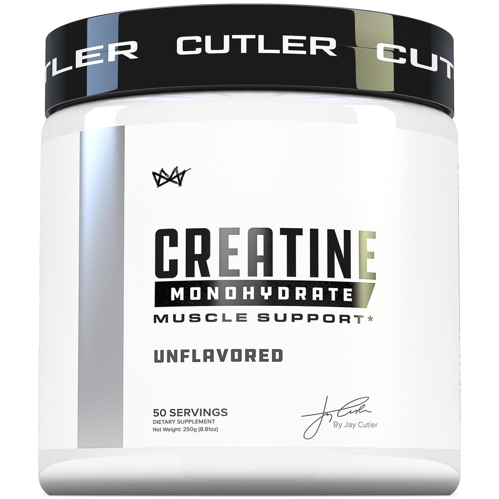 Cutler Beslenme Saf Kreatine Monohidrat - 50 Hizmetli 5g - Premium Kas Builder Güçlü Performans ve Kurtarma - Easy Mixler için Unflavored for Easy Mixler