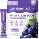 Venture Pal Sugar Free Electrolyte Toz Paketleri - Sıvı Günlük IV Hızlı Hydration & Parti Recovery için Mix | 5 Vitamin & 7 Elektrolytes / Keto Friendly | Non-GMO | sertifikalı Vegan | 16 Sticks