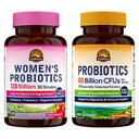Vitalitown Probiyotik Sche (Pack of 2) | Women's Probiyotiks 120 Milyar (Item 1) & Probiyotiks 60 Milyar (Item 2) | Raf Stable | Digestive & Women's Health | 30 Her Şeye Hizmet Ediyor