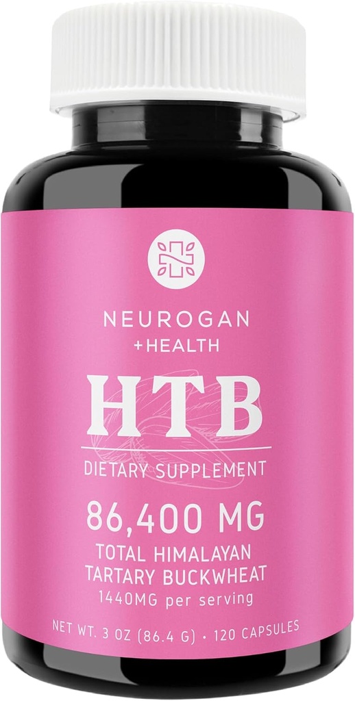 Nörogan Himalaya Tartary Buckwair (HTB) Capsules - Pure Potent 1440 MG, 60 Day Supply - Supports Digestive Wellness* - Gluten-Free, 86,400 MG Total HTB - Lab Tested, USA