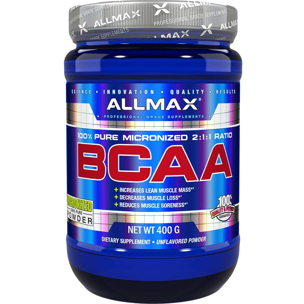 ALLMAX Essentials BCAA, Unflavored - 400 g Anında 2:1 Toz - Kas Mass'i artırma ve Soreness - Gluten & Soy Free - 80 Hizmetler