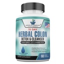 American Standard Supplements Colon Cleanse - 60 Veggie Capsules, 30 Hizmet - Herbal Mix with Psyllium Husk, Senna Leaves, Aloe Vera, Ginger, Cascara Sagrada & More