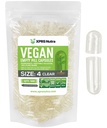 XPRS Nutra Boyutu 4 Boş Kapsüller - 500 Kont Clear Small Boş Vegan Capsules - DIY Sebze Kapsülü - Tamamlanabilir Do-It- Your Veggie Pill Caps for Supplements for Supplements