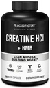 Jacked Factory Tinatine HCL + HMB Capsules - Synergistic CON-CRET, myHMB, & Vitamin D Formula for Improv growth, Strength, & Reduced Muscle Breakdown - 150 Capsules - Synergistic CON-CRET, myHMB, & Vitamin D Formula for Improv growth, Strength, & Reduced Muscle Breakdown - 150 Capsules