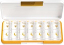 Zoxy Am Pm Pill Organizer 7 Günlük, Pill Box 2 Times bir gün, Tıp Pill Organizer Ayrı Karşılaşma ile Organize Edilecek, Seyahat Pill Vakası Vitaminler, Balık Yağları, Tıplar (Beyaz)
