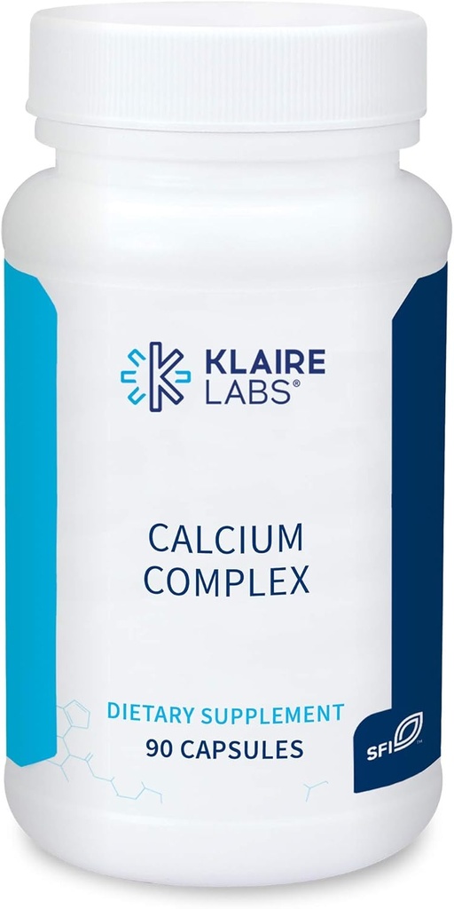 Klaire Laboratuvarları Gıda Kompleksi - sertifikalı BSE-Freedis Mikro Optik Hidroxyapatite & Citrate with Phosphorus (90 Capsules)