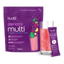 Root'd Prenatal Multivitamin Tozu - 3x Electrolytes, Folate, Iron, D3 for Mom & Baby, 7 Superfood & Probiyotiks, Sugar-Free Vitamins & Hydration | 30 Vitamin İçecek Paketleri