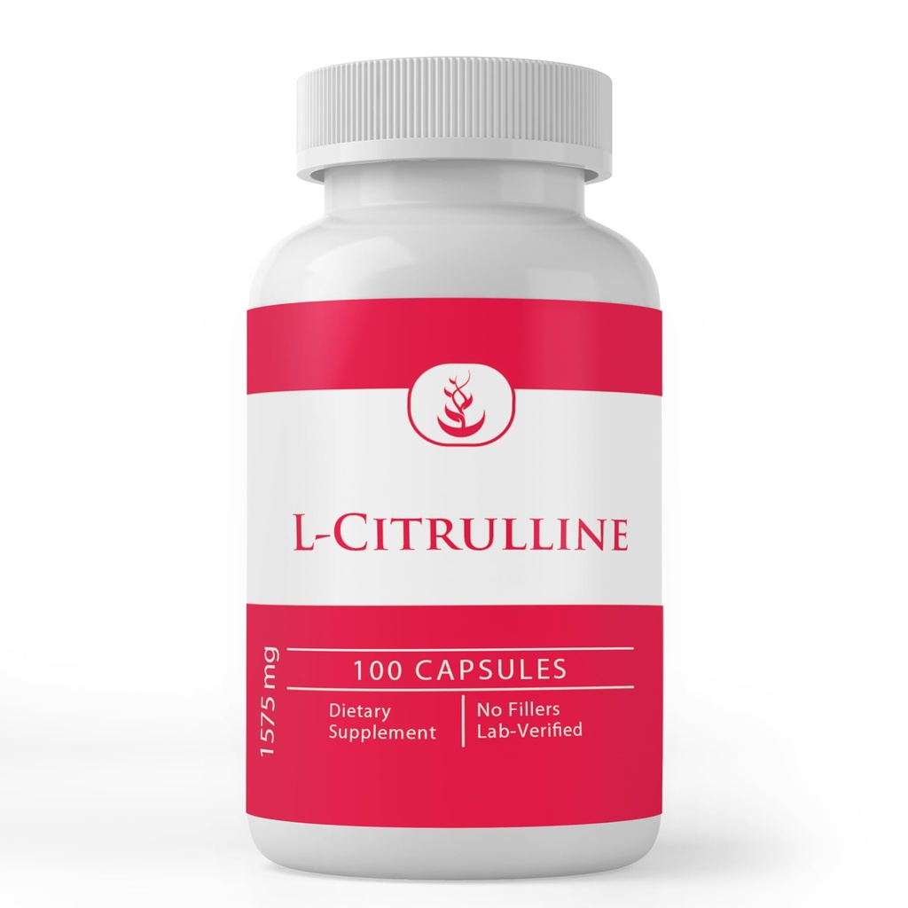 Pure Original Materialss L-Citrulline, (100 Capsules) Her zaman Pure, Nomixs Or Fillers, Lab Onaylandı