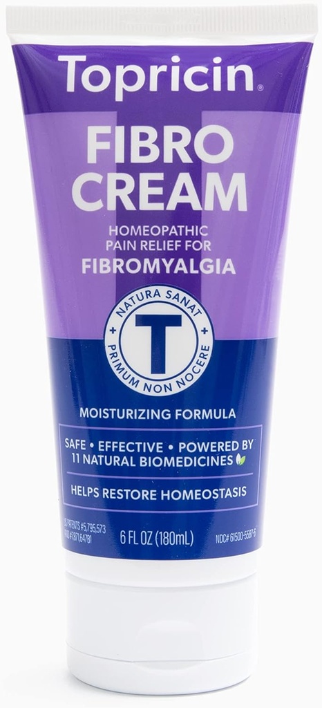 Topricin FIBRO Pain Relieving Cream (6 oz) – Patentli Formula ile Fibromiyalji için Hızlı Yardım - Fibromiyaljinin Kaynağını Azalt