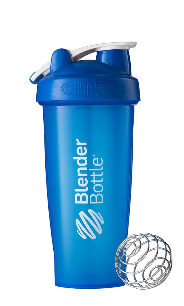 BlenderBottle Classic Loop Top Shaker Bottle, 28-Ounce, Blue/Blue