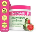 Kadınlar ve Erkekler için belirli Welli Fiber Supplement - Organik Acacia'dan gelen Premium Daily Fiber Toz, Elektrolytes & Probiyotikler – No Bloat, Constipation & Gut Health Support (Watermelon)