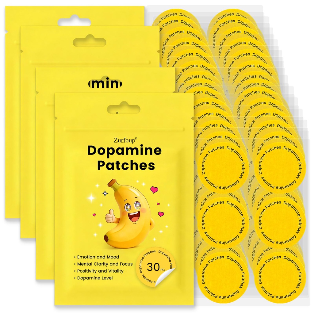 Dopamine Patches for Mood Support,Vegan Mood Balance Patch for Men and Women,8-Hour Long-Lasting Formula Support (90PCS)