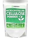 XPRS Nutra Microkristal Hücrelü Toz - Odorless Hücreülose Fiber Toz - 100% Saf Tozlu Hücrelü Tamam, Pill Binder Mix ve Cellulose Paste (1.10 Pounds) için çözülmemiş Fiberdir.