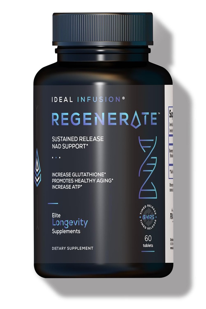NAD & NR Biosynthesis, Boost ATP, NAD+, Glutathione: Cardiovascular Health & Muscle Vitality (60 Hizmet) Vegan