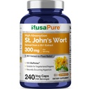 NusaPure St. John's Wort 20:1 Ekstraksiyon, 300 mg 6.000 mg 240 Veggie Capsules (Vegetarian, Non-GMO) Bioperine