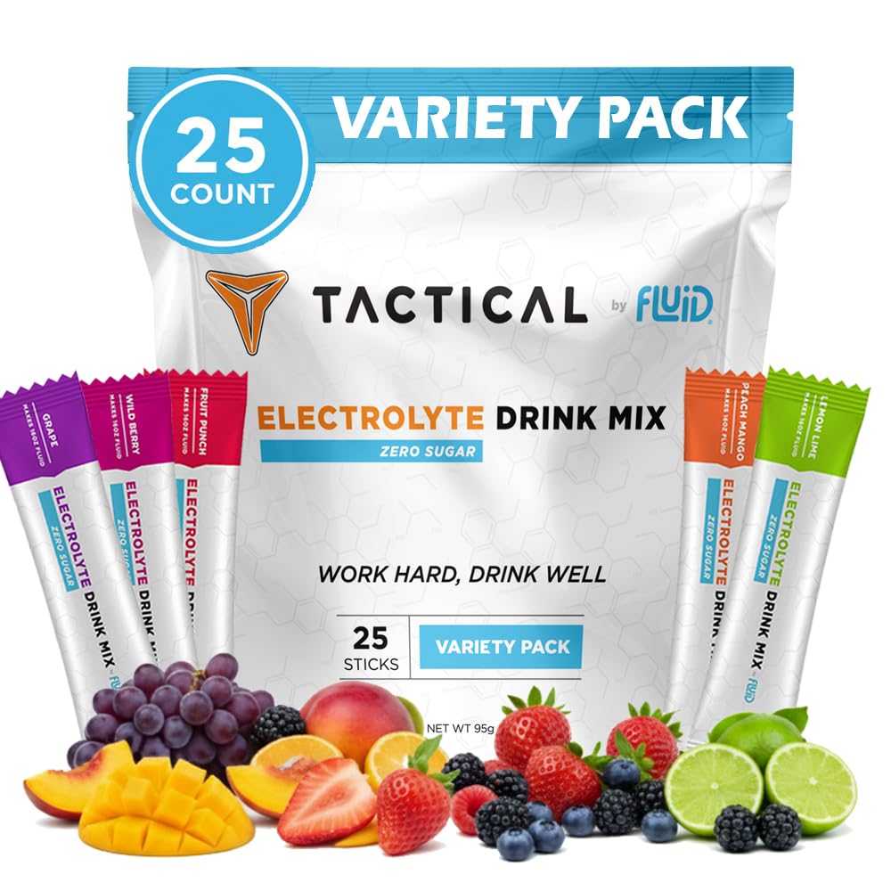 Akış Taktikleri - Zero Sugar, Keto Electrolyte Toz, Hydration Packets, Made in USA (Variety, 25 Count)