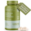 Kore Red Panax BTC 2000 mg 120 Vegan Capsules Super Strength Extract NSF sertifikalı Supplements, High Ginsenosides Supports Energy, Stamina, Performans ve Clarity