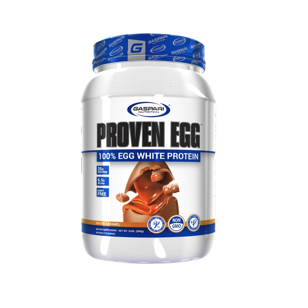 Gazpari Beslenme Proven Yumurta, 100 Yumurta Beyaz Protein, 25g Protein, Keto Friendly, Süt ve Lactose Free, Soy Free (2 lbs, Salted Caramel)