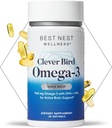 En İyi Nest Wellness Omega-3 Softgels - Fish Oil Supplement Supports Brain Health - Mothers için Beslenme Desteği - EPA & DHA Supplement Aids Immune System Health - 30 Softgels