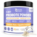 Köpekler için GenGET Probiyotikleri - Dog Probiyotikler, Plus Prebiyotik, Digestive Enzymes, Fiber, Support Gut, Immune Health, 6 Milyar CFU Dog Probiyotik Toz, Relieve Diarrhea, Loose Stool, 90 Scoops