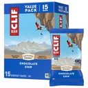CLIF BAR - Enerji Protein Barları - Çikolata Chip - Organik Oats - Enerji Barları - Non-GMO - (15 Pack)